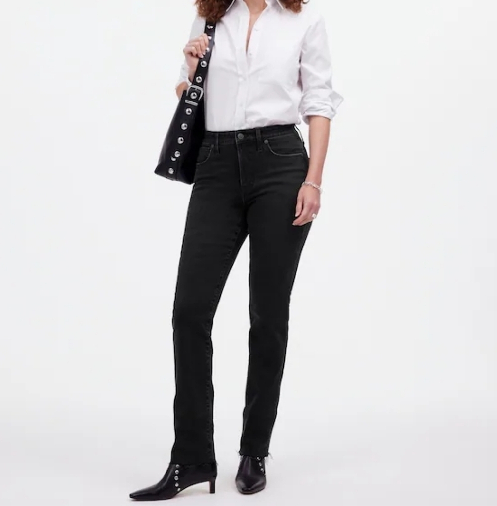 Madewell Curvy Stovepipe Stretch Jeans, Color Armand Wash Size 26